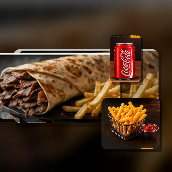 Et Döner + Kola + Salata + Cips